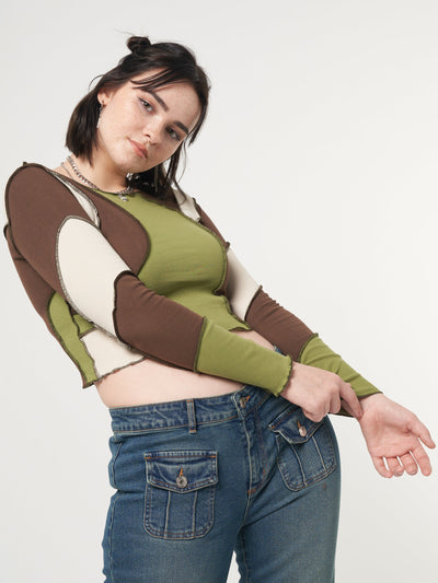 Wave Patchwork Crop Top - Minga London