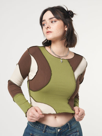 Wave Patchwork Crop Top - Minga London
