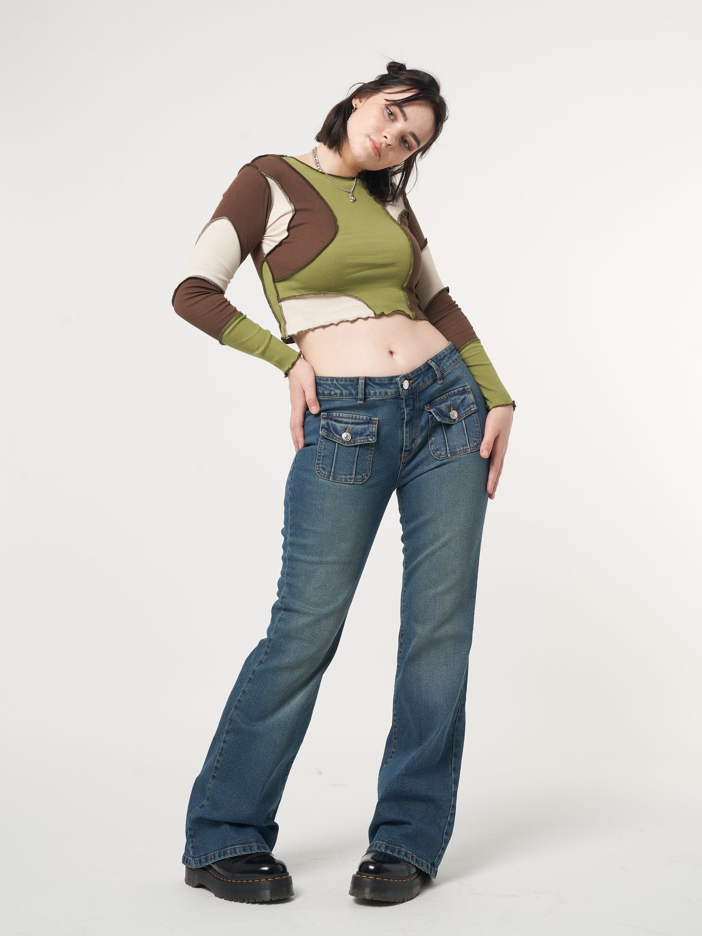 Wave Patchwork Crop Top - Minga London