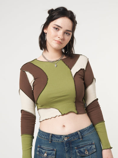 Wave Patchwork Crop Top - Minga London