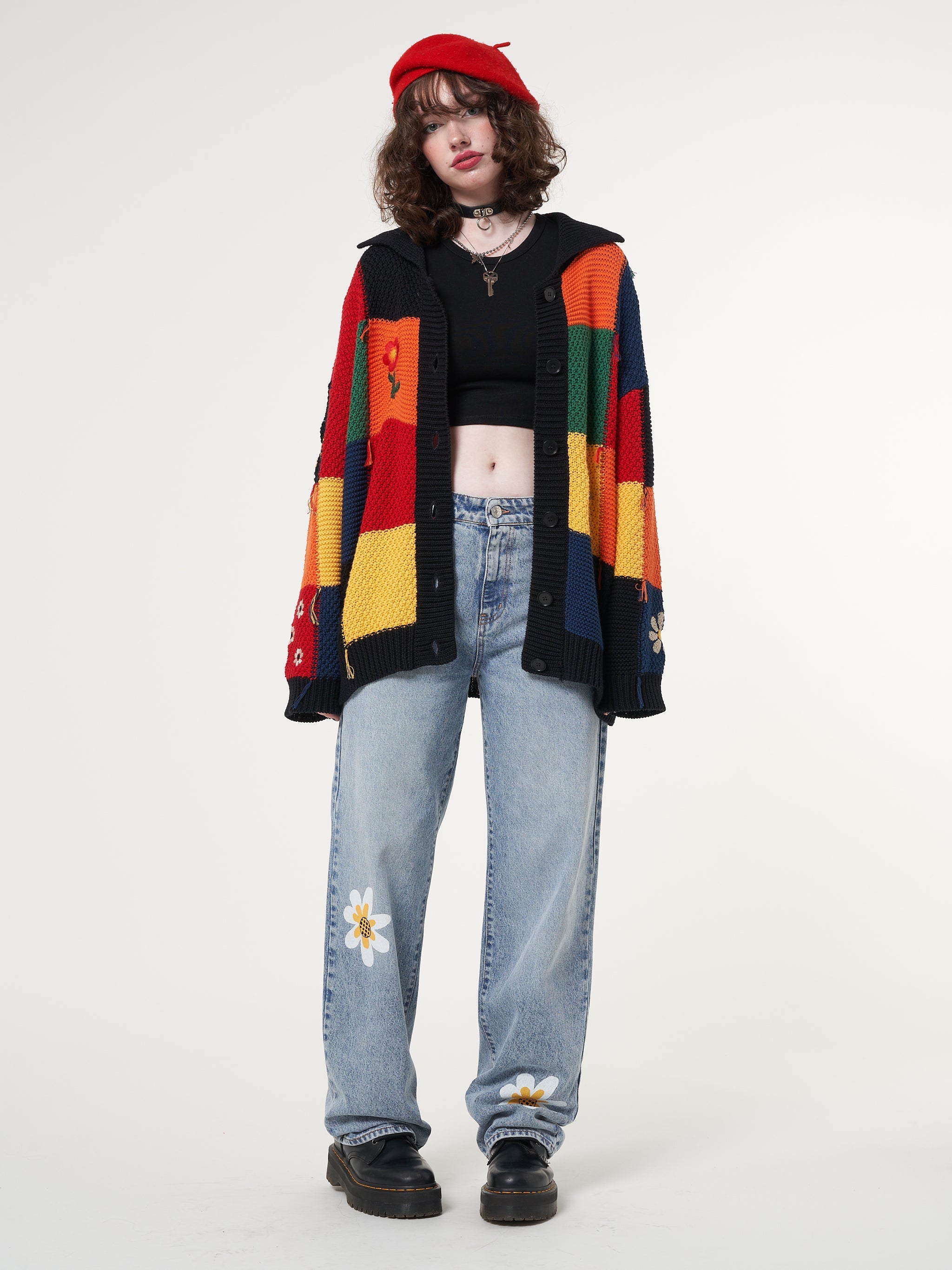 Minga x Strangervinyl Daisy Baggy Jeans - Minga London