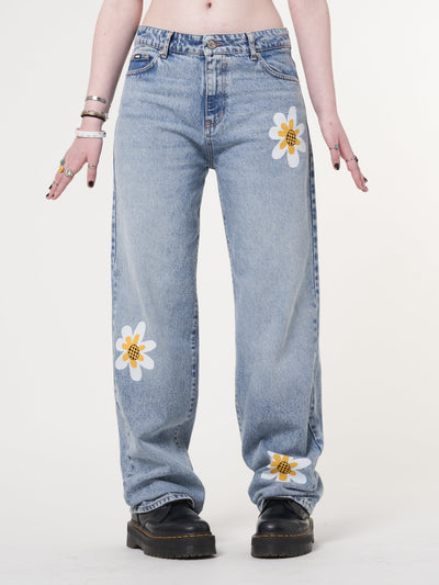 Minga x Strangervinyl Daisy Baggy Jeans - Minga London