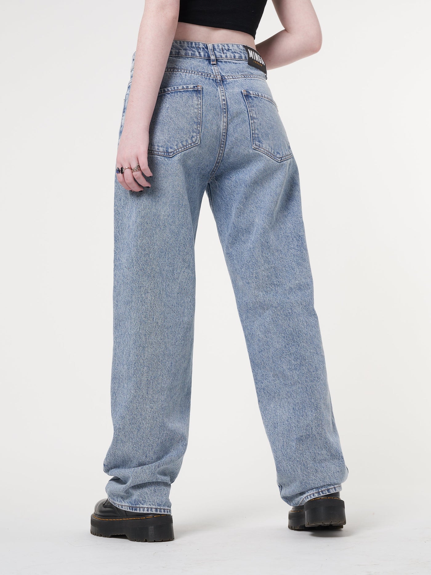 Minga x Strangervinyl Daisy Baggy Jeans - Minga London