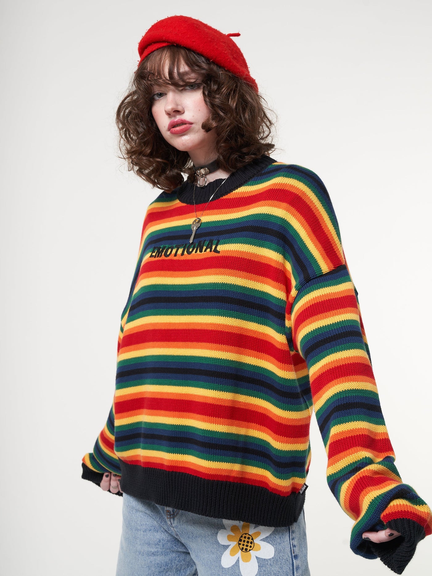 Minga x Strangervinyl Emotional Striped Knit Jumper - Minga London