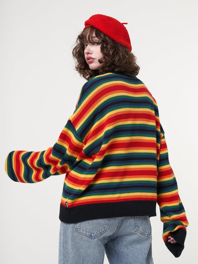 Minga x Strangervinyl Emotional Striped Knit Jumper - Minga London