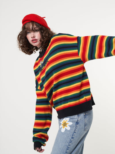 Minga x Strangervinyl Emotional Striped Knit Jumper - Minga London