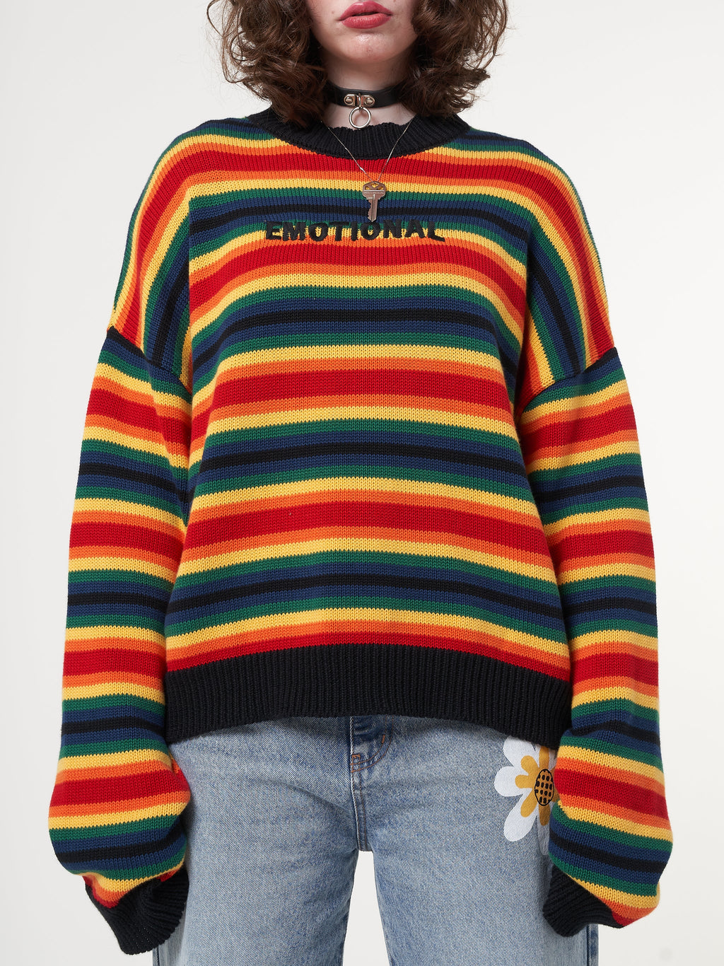 Minga x Strangervinyl Emotional Striped Knit Jumper - Minga London
