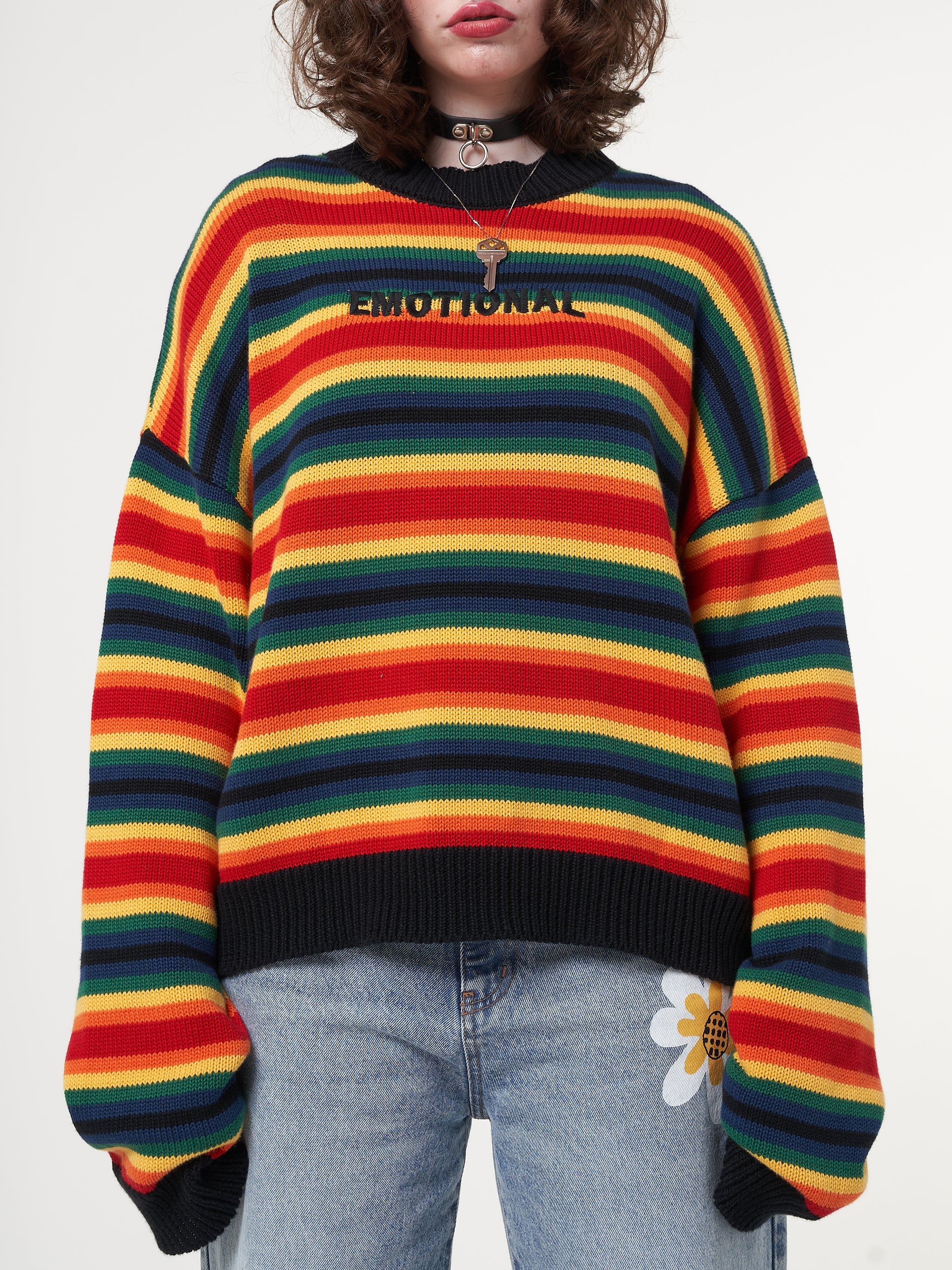 Minga x Strangervinyl Emotional Striped Knit Jumper - Minga London