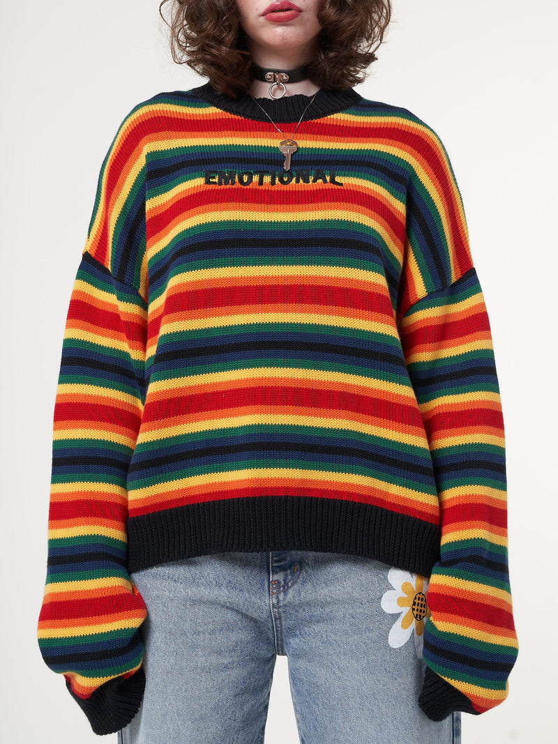 Minga x Strangervinyl Emotional Striped Knit Jumper - Minga London