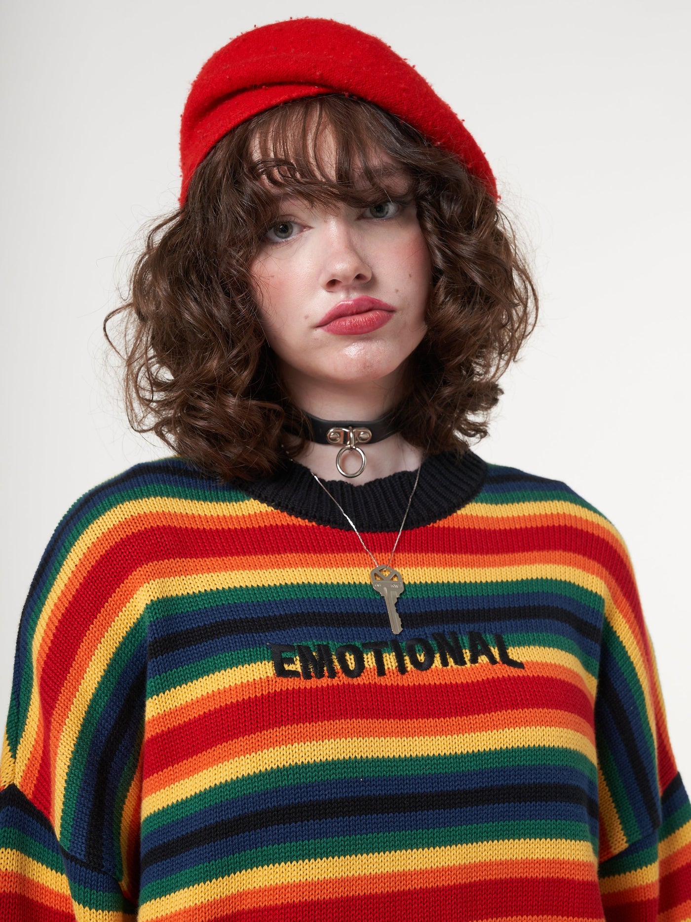 Minga x Strangervinyl Emotional Striped Knit Jumper - Minga London