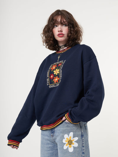 Minga x Strangervinyl Rainbow Flowers Sweater - Minga London