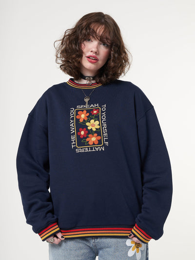 Minga x Strangervinyl Rainbow Flowers Sweater - Minga London