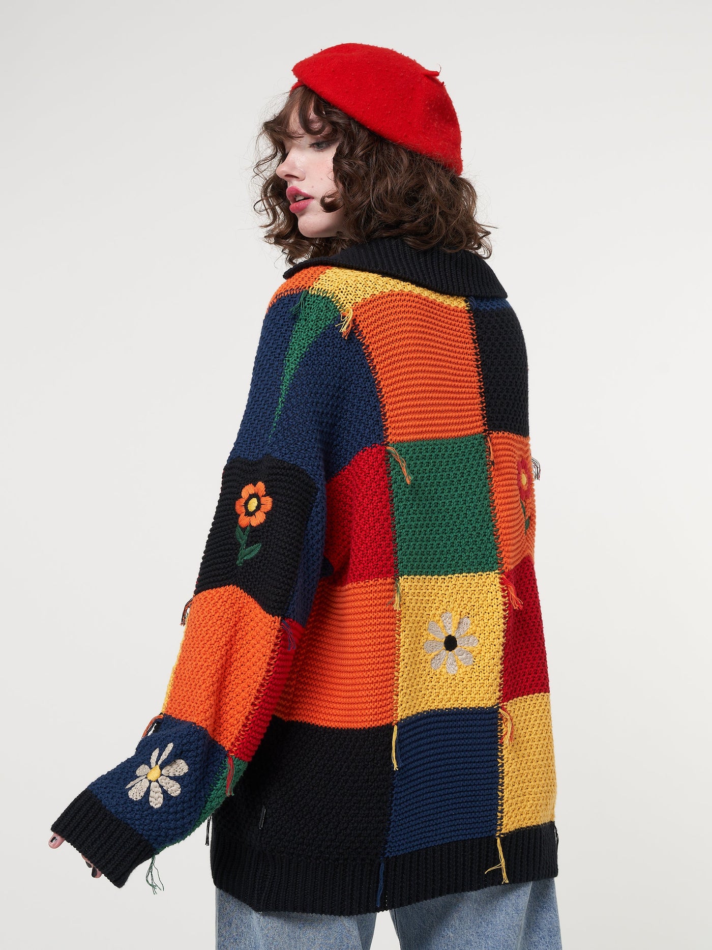 Minga x Strangervinyl Rainbow Patchwork Cardigan - Minga London