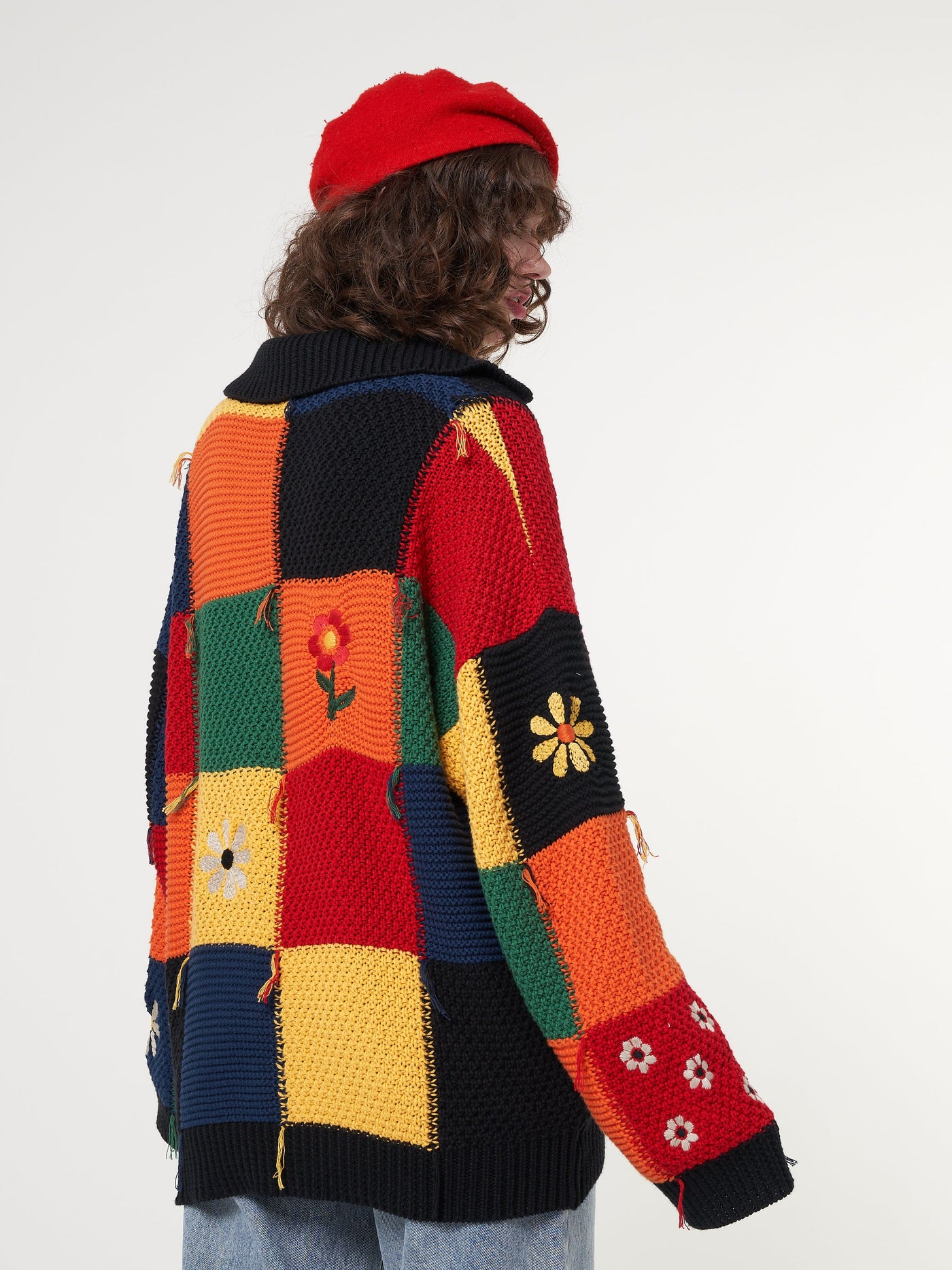 Minga x Strangervinyl Rainbow Patchwork Cardigan - Minga London