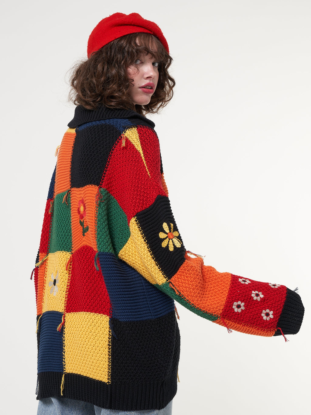 Minga x Strangervinyl Rainbow Patchwork Cardigan - Minga London