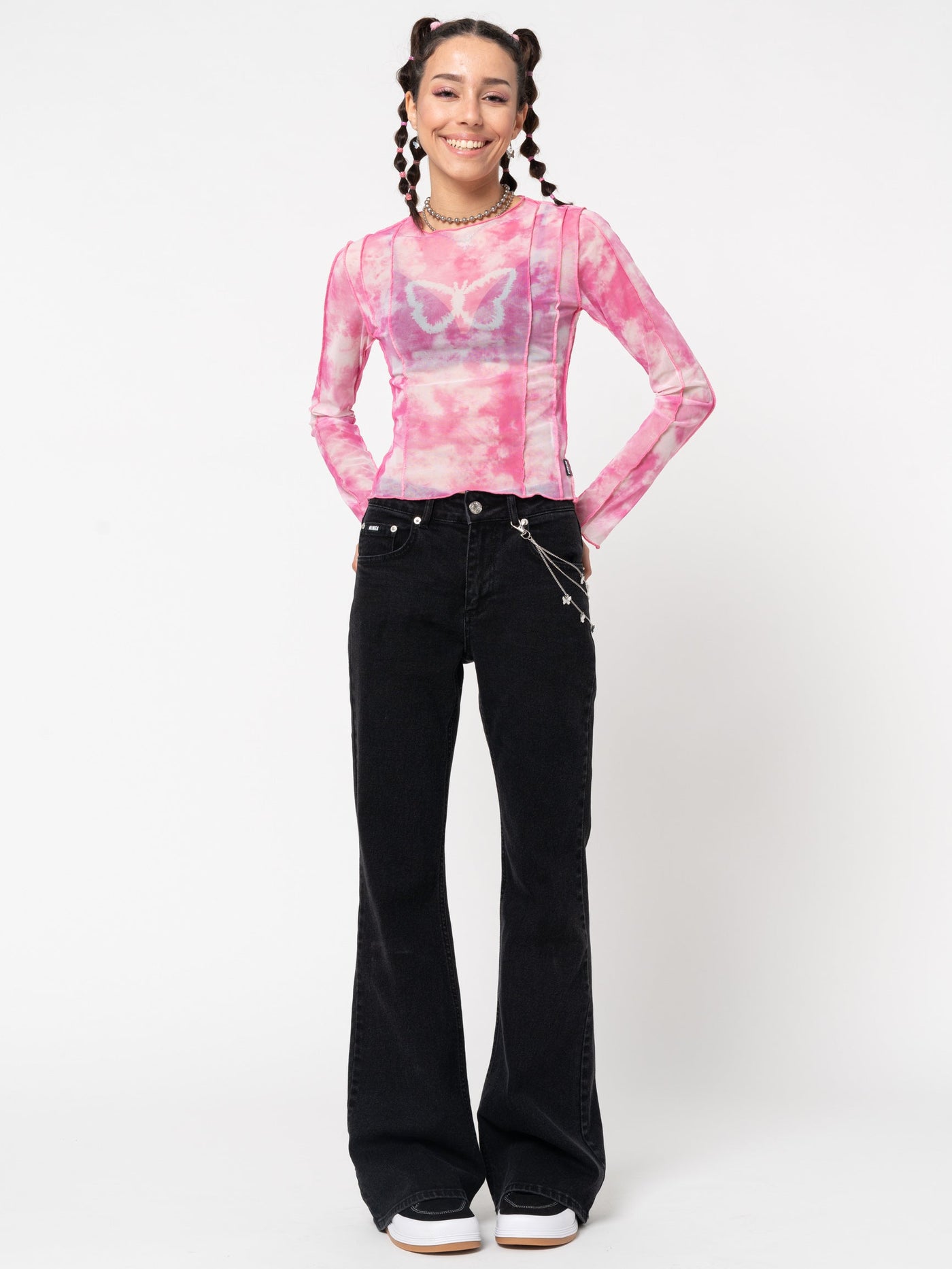 Onyx Flare Jeans - Minga London