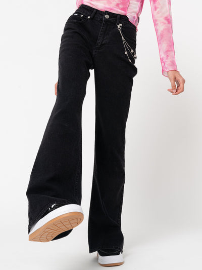 Onyx Flare Jeans - Minga London