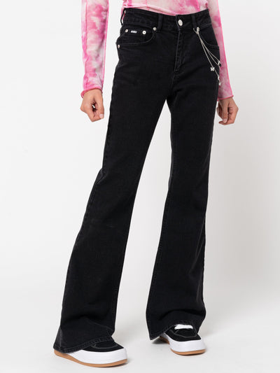 Onyx Flare Jeans - Minga London