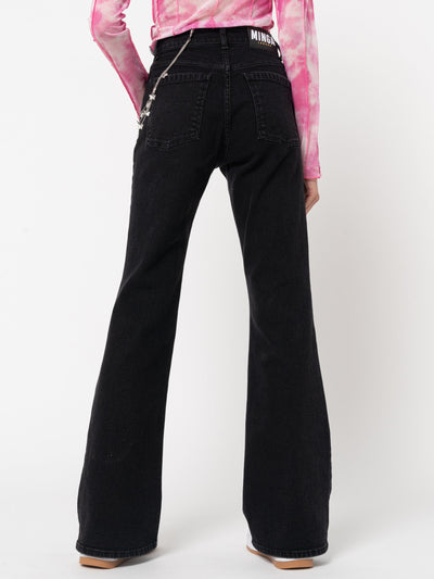 Onyx Flare Jeans - Minga London