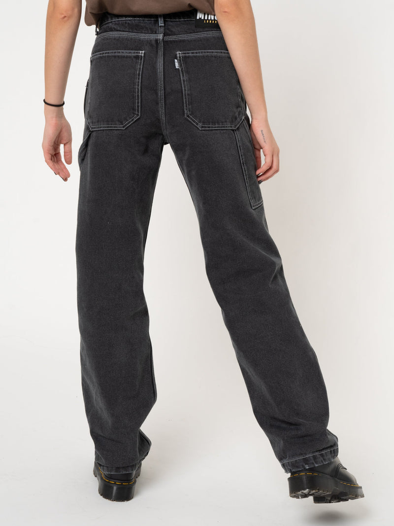 Carpenter Jeans in Washed Black - Minga London