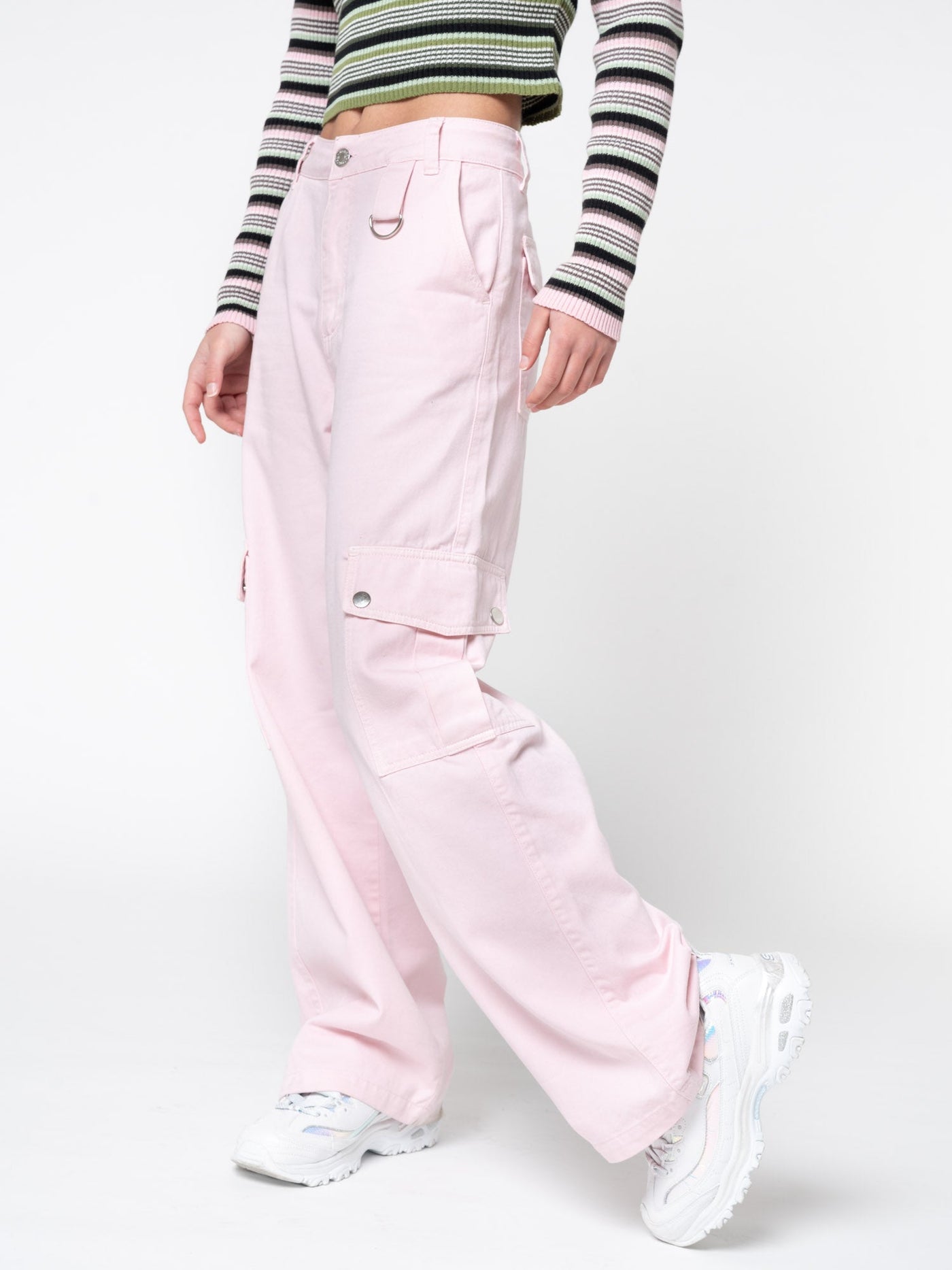 Powder Pink Utility Trousers - Minga London