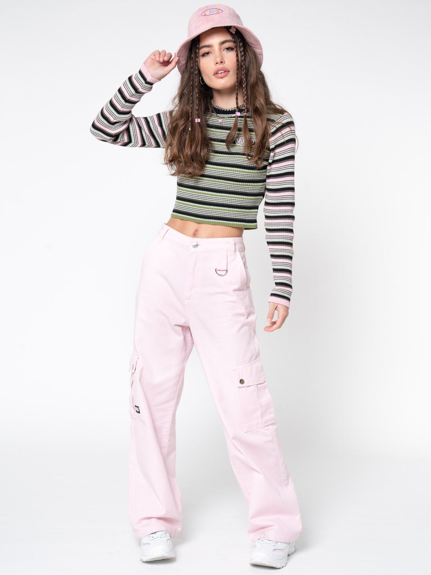 Powder Pink Utility Trousers - Minga London