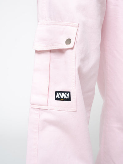 Powder Pink Utility Trousers - Minga London