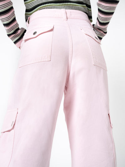 Powder Pink Utility Trousers - Minga London