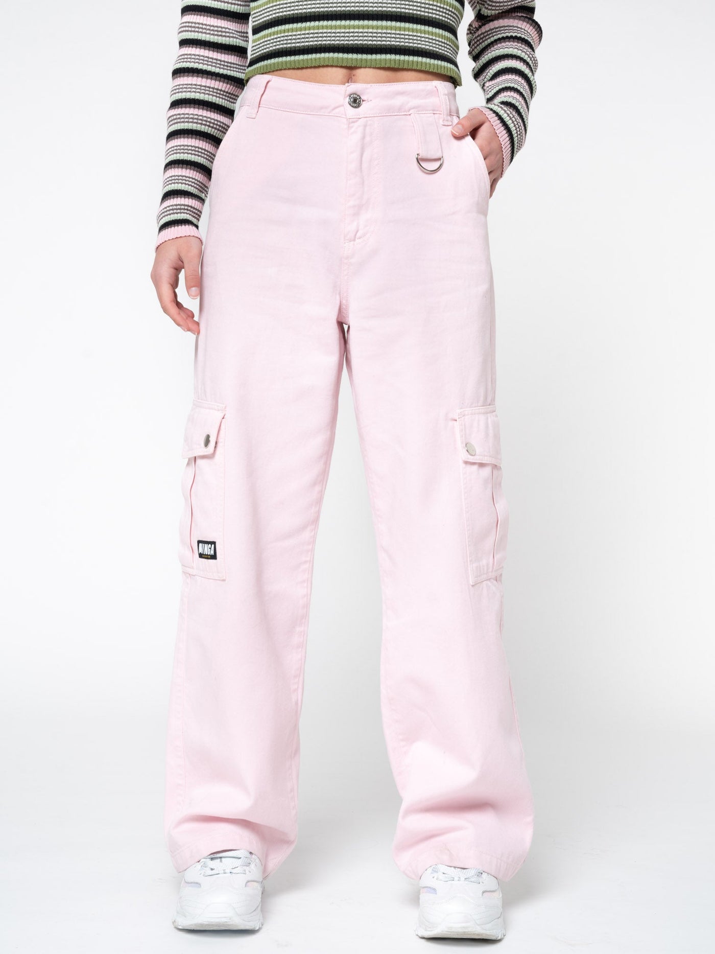 Powder Pink Utility Trousers - Minga London